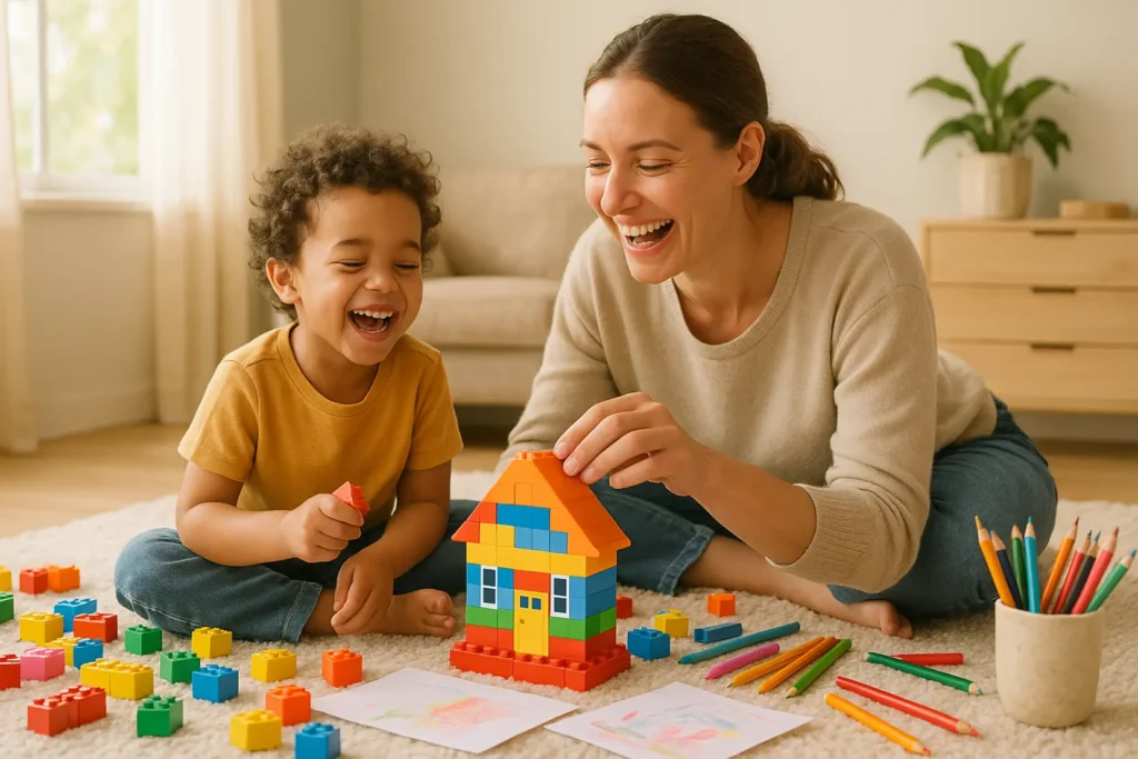 Rodzice wspierają dziecko podczas życiowych zmian