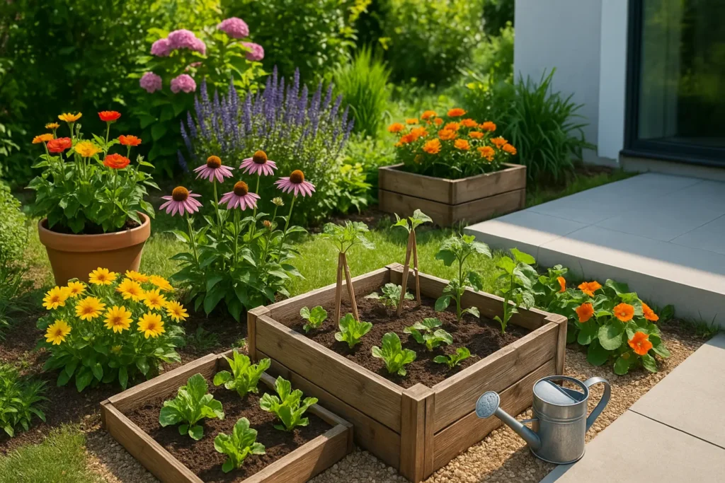 Planowanie i aranżacja przestrzeni ogrodowej przy użyciu prostych i niedrogich metod