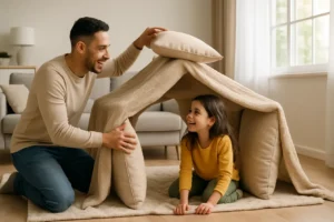 Rodzina spędzająca czas razem podczas wspólnego posiłku