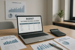 Diagram zarządzania funduszami unijnymi w małej firmie